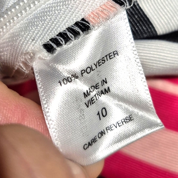 Striped Pink and Black Women's Skirt - Picture 5 of 5